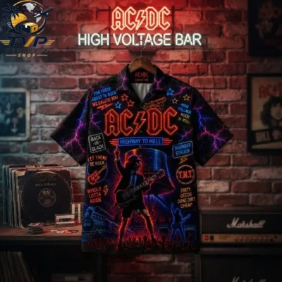 ACDC Neon Concert Hawaiian Shirt