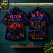 Elton John Rock Legend Hawaiian Shirt