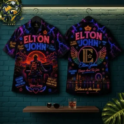 Elton John Rock Legend Hawaiian Shirt Elton John Rock Legend Hawaiian Shirt