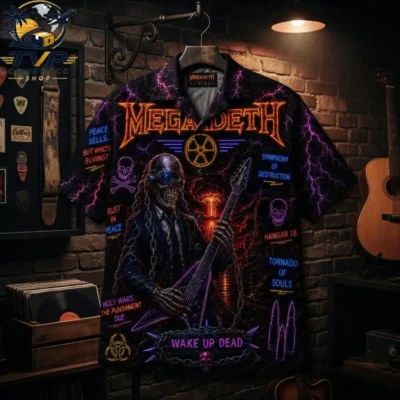 Megadeth Dark Rock Music Hawaiian Shirt