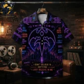 Queensryche Thirteen album art button-up shirt