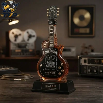 Slash Signature Tribute Guitar Shaped Limited Edition Decanter Bottle