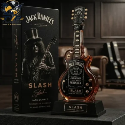 Slash Signature Tribute Guitar Shaped Limited Edition Decanter Bottle Slash Signature Tribute Guitar Shaped Limited Edition Decanter Bottle