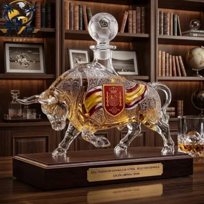 Spain Dallas Kings World Cup 2026 Golden Bull Whiskey Bottle