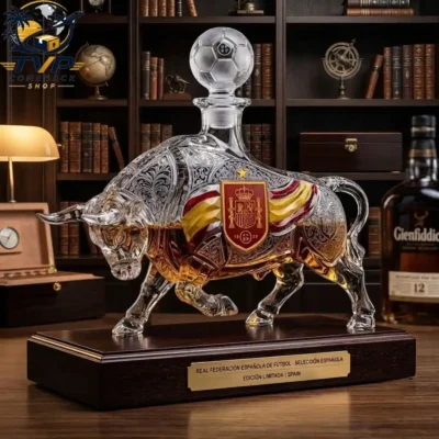 Spain Dallas Kings World Cup 2026 Golden Bull Whiskey Bottle