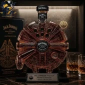Jack Daniel's Millennium Falcon themed decanter bottle by Tvpcomebackshop