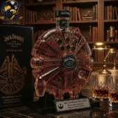 Star Wars Millennium Falcon Limited Edition Display Decanter Bottle 1 Limited edition Jack Daniel's Millennium Falcon glass decanter with box at Tvpcomebackshop
