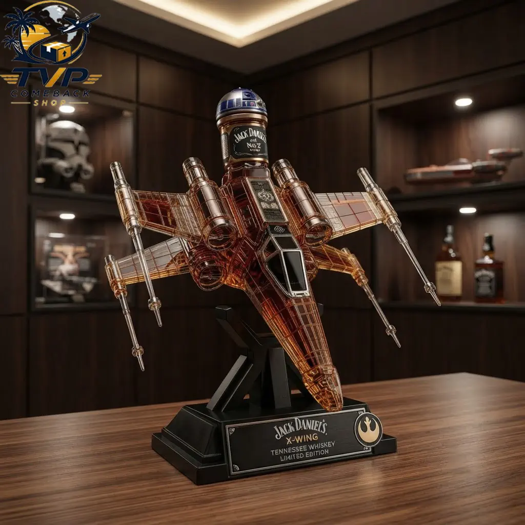 Star Wars X Wing Rebel Squadron Collector Glass Bottle Star Wars X Wing Rebel Squadron Collector Glass Bottle