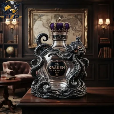 The Kraken Rum Edition 3D Octopus Crown Royal Bottle 2026