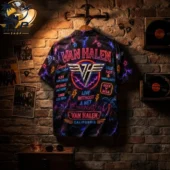 Van Halen Live Without A Net neon aesthetic shirt from Tvpcomebackshop