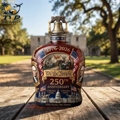 We The People 250th Anniversary Heritage Bottle And Glass Set