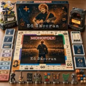 2026 Monopoly Ed Sheeran Shape of You Collector Edition Board Game 1 Ed Sheeran Collector Edition Monopoly game set with themed board, tokens, and box by Tvpcomebackshop