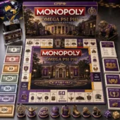 Omega Psi Phi Monopoly Collector Edition board game set by Tvpcomebackshop