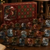 24 Days of Dragons Advent Calendar 6 Dragon themed advent calendar with 24 miniature dragon figurines from Tvpcomebackshop