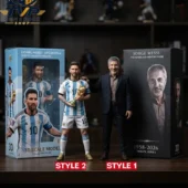 Lionel Messi and Jorge Messi 3D scale collector figures by Tvpcomebackshop