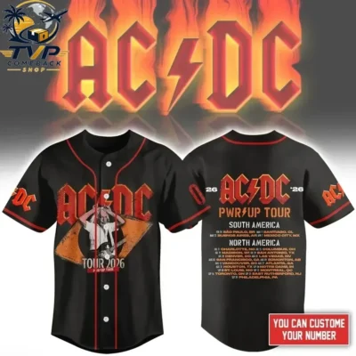 AC.DC 2026 Tour Baseball Jersey For Men & Women