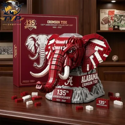 Alabama Crimson Tide 135th Anniversary Elephant Mascot 3D Building Block Set Alabama Crimson Tide 135th Anniversary Elephant Mascot 3D Building Block Set