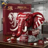 Alabama Crimson Tide 135th Anniversary Elephant Mascot 3D Building Block Set 1 Alabama Crimson Tide 135th Anniversary building block set display