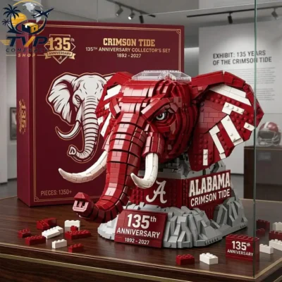 Alabama Crimson Tide 135th Anniversary Elephant Mascot 3D Building Block Set