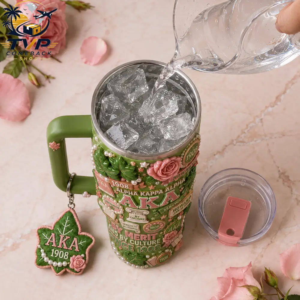 Alpha Kappa Alpha 1908 By Merit And By Culture Sorority Tumbler with Handle 2026 Alpha Kappa Alpha 1908 By Merit And By Culture Sorority Tumbler with Handle 2026