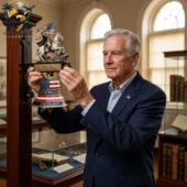 America 250th Anniversary Liberty Commemorative Wall Bell 4 Man holding a United States 250th anniversary commemorative bell at Tvpcomebackshop