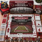 Arizona Cardinals collector edition Monopoly game board and pieces