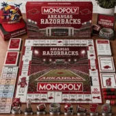 Arkansas Razorbacks Monopoly Collector Edition board game set