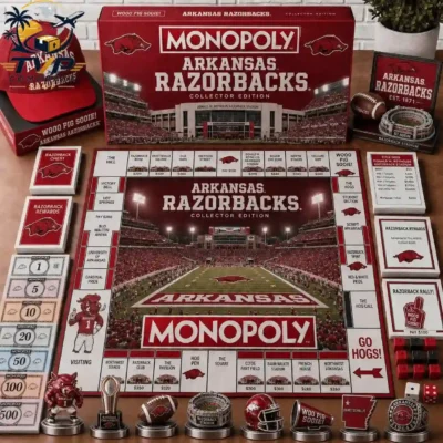 Arkansas Razorbacks Collector's Edition Monopoly Board Game