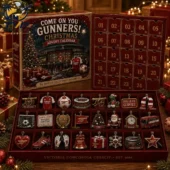 Arsenal Christmas Advent Calendar 2026 3 Arsenal FC Gunners Christmas Advent Calendar with 24 collectible ornaments by Tvpcomebackshop