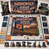 Auburn Tigers Collector Edition Monopoly game set available at Tvpcomebackshop