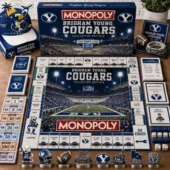 BYU Cougars Collector's Edition Monopoly Board Game 1 BYU Cougars Monopoly Collector Edition board game set by Tvpcomebackshop
