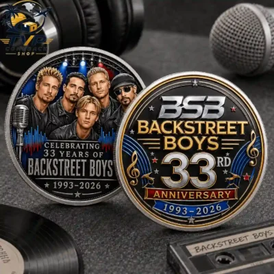 Backstreet Boys 33rd Anniversary 1993-2026 Collectible Coin Backstreet Boys 33rd Anniversary 1993-2026 Collectible Coin