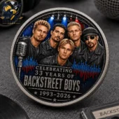 Backstreet Boys 33rd anniversary commemorative metal coin from Tvpcomebackshop