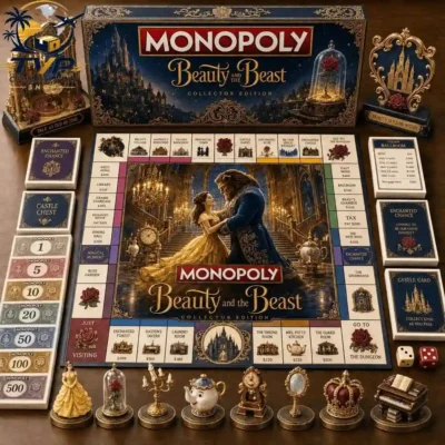 Beauty and the Beast Collector's Edition Monopoly Board Game 2026