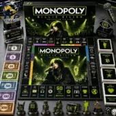 Billie Eilish Collector's Edition Monopoly Board Game 2026 1 Billie Eilish Collector Edition Monopoly game set displayed with themed board, tokens, and cards