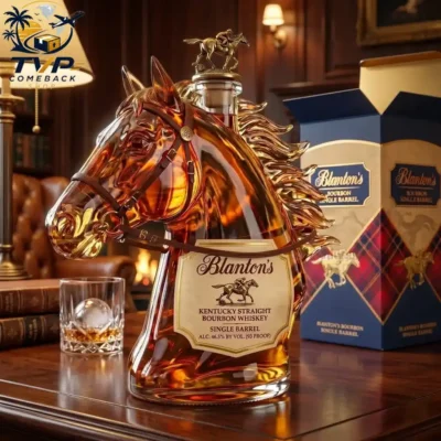 Blanton's Premium Edition Horse Head Bourbon Decanter Bottle Blanton's Premium Edition Horse Head Bourbon Decanter Bottle