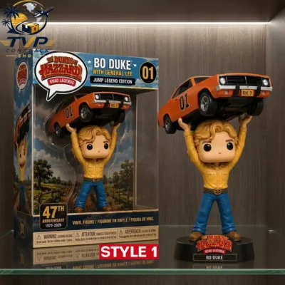 Bo Duke & General Lee Road Legends Limited Collector Edition Vinyl Figure