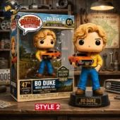 Bo Duke & General Lee Road Legends Limited Collector Edition Vinyl Figure 2 Bo Duke vinyl figure holding the General Lee car from Tvpcomebackshop