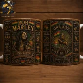 Bob Marley and One Love themed ceramic mug from Tvpcomebackshop