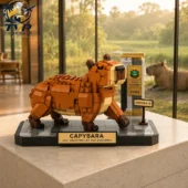 Capybara Just Dropping By The Assembly Collectible Building Brick Set 3 Brick-built capybara model by Tvpcomebackshop