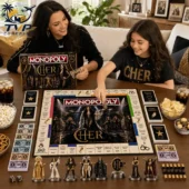 Cher Collector's Edition Monopoly Board Game 2026 3 Cher Collector Edition Monopoly board game played by two women