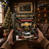 Chevrolet 115th Anniversary Advent Calendar 2026 2 Person holding a Chevrolet 115th Anniversary 2026 Advent Calendar from Tvpcomebackshop