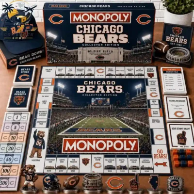 Chicago Bears Collector's Edition Monopoly Board Game