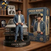 Chuck Norris The Legend of the Lone Star 3D Pop! Figure 2 Chuck Norris collectible figure diorama with truck and display box from Tvpcomebackshop