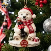Polar bear ornament with Classic Cola bottle by Tvpcomebackshop