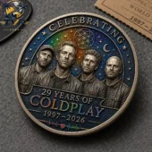 Coldplay 29th Anniversary 1997-2026 Collectible Coin 4 Coldplay 29th anniversary commemorative coin by Tvpcomebackshop
