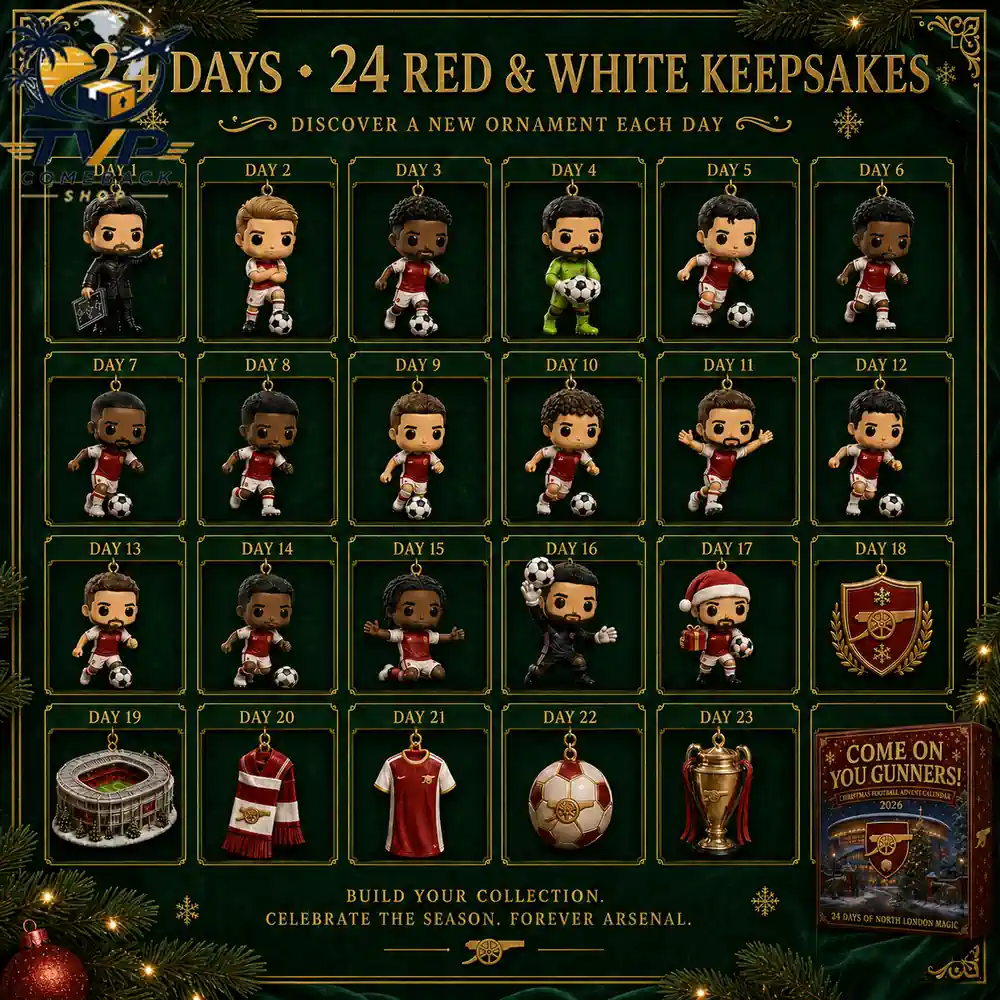 Come On You Gunners! Christmas Football Advent Calendar 2026 Come On You Gunners! Christmas Football Advent Calendar 2026