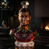 Crystal bust decanter of Cristiano Ronaldo CR7 from Tvpcomebackshop