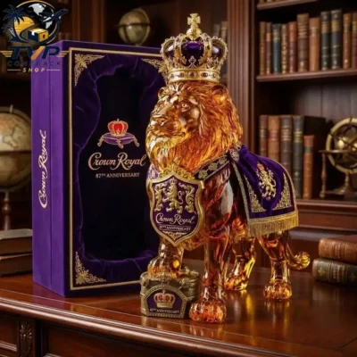 Crown 87th Anniversary Royal Lion Premium Collector Decanter Bottle Crown 87th Anniversary Royal Lion Premium Collector Decanter Bottle