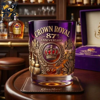 Crown Royal 87th Anniversary Limited Collector Edition Whiskey Glass Crown Royal 87th Anniversary Limited Collector Edition Whiskey Glass